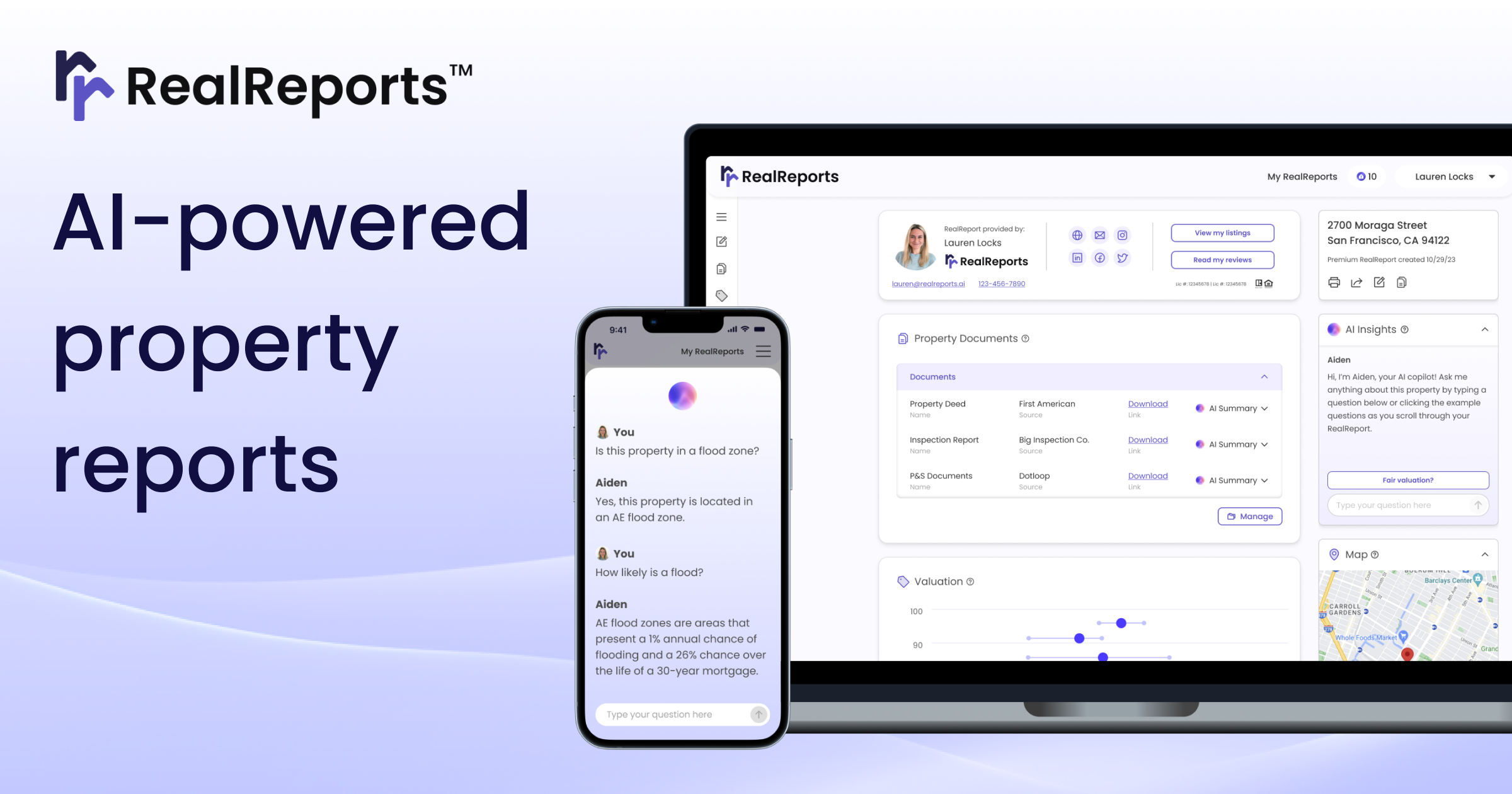 Real reports banner